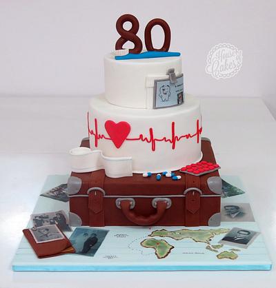 80th  Birthday - Cake by Carla Martins