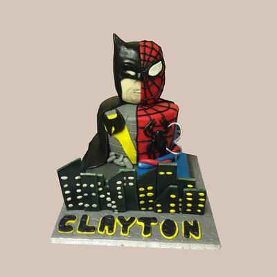 Batman v Spiderman  - Cake by TaylorBakes
