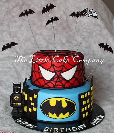 Spiderman/batman cake - Cake by The Little Cake Company
