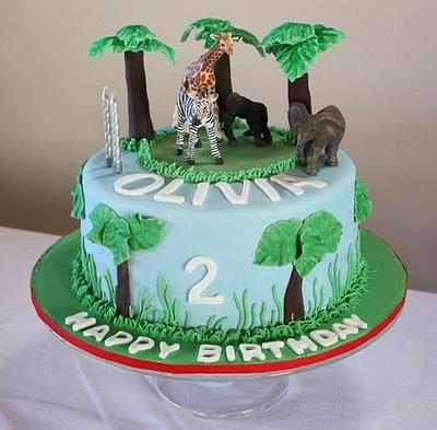 Jungle animals - Cake by Fantail Cakes