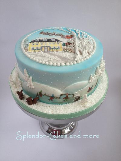 Santa's arrival at Kilquade House - Cake by Ellen Redmond@Splendor Cakes