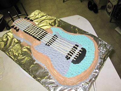 guitar cake - Cake by jessieriddle