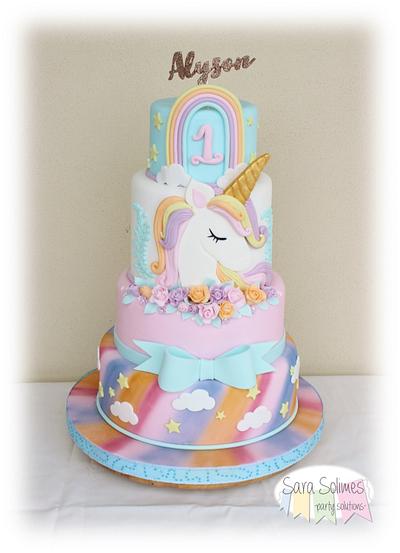 Unicorn cake and party design - Cake by Sara Solimes Party solutions