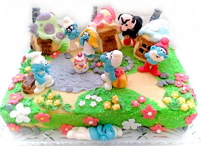 Smurfs Village - Cake by Crisan Monica/Mimi Cake Figurines