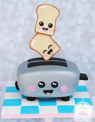 Kawaii toaster - Cake by Jean A. Schapowal
