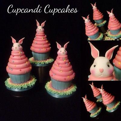 Bunny pop mini giant cupcake - Cake by Cupcandi Cupcakes