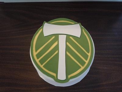 Oregon Timbers soccer team - Cake by Karen Seeley