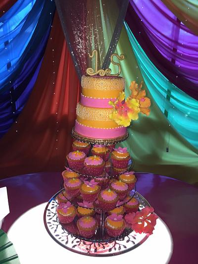 Bollywood quinceañero! - Cake by Millie