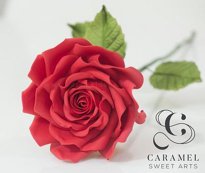 Perfect Wedding Rose - Cake by Caramel Doha