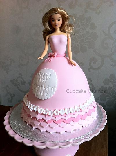 21st birthday doll cake  - Cake by Sarah