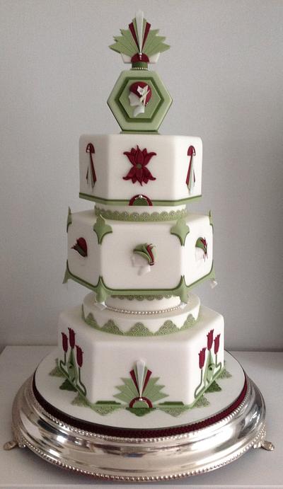 Art Deco Weddingcake - Cake by Ria123