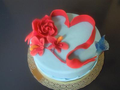 Rosso...mon amour <3 - Cake by Caterina Fabrizi