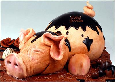 Pig Cake - Cake by Wicked Goodies