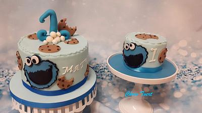 Birthdaycake cookiemonster - Cake by Chris Toert