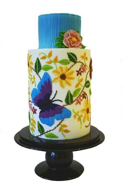 Beadwork and Embroidery - Cake by Queen of Hearts Couture Cakes
