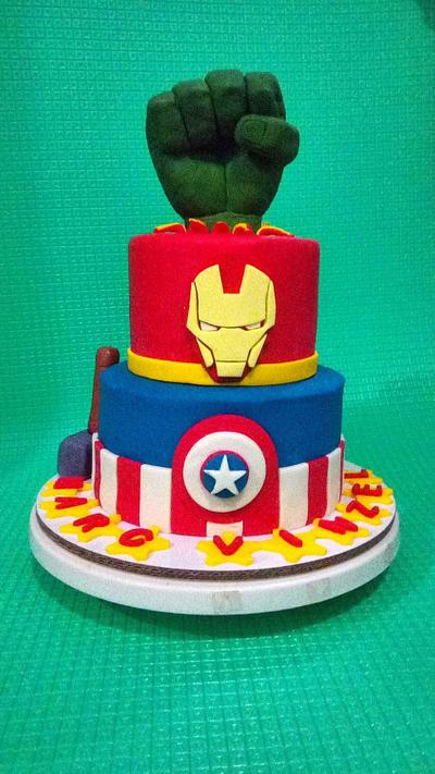 Avengers themed cake - Cake by Noel