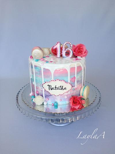 Colorful drip cake  - Cake by Layla A