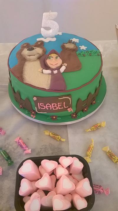  Masha and the bear 2D - Cake by Miss Dolce Cakes