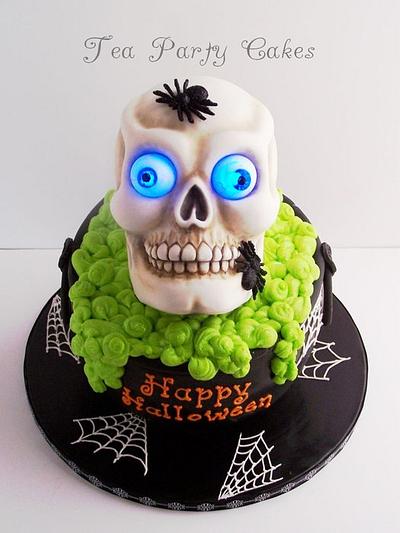 Glow in the Dark Skull Cake - Cake by Tea Party Cakes