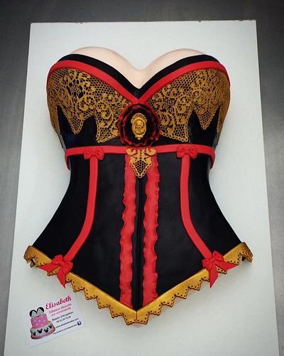 corset  - Cake by elisabethcake 