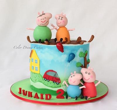 Peppa pig cake - Cake by Color Drama Cakes