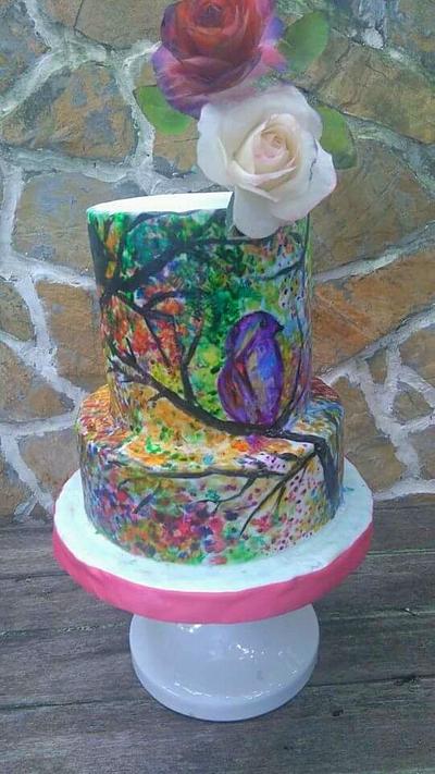 Painted cake  - Cake by Daniel Guiriba