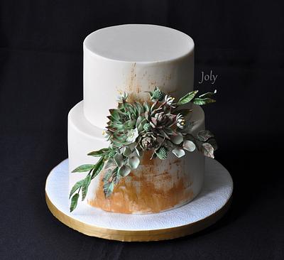 Succulents - Cake by Jolana Brychova