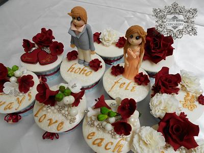 Engagement Cupcakes - Cake by Bee Siang
