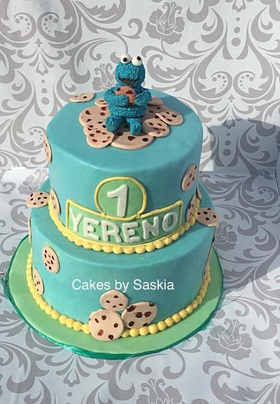 Cookiemonster - Cake by Cakes by Saskia