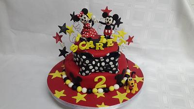 Minnie & Mickey for Scarlett - Cake by Tascha's Cakes