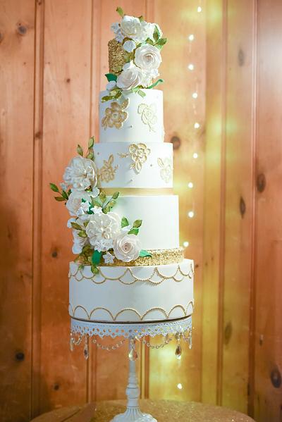 Golden Elegance - Cake by AC Cake Design