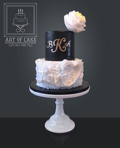 LOVE Wedding Cake - Cake by Akademia Tortu - Magda Kubiś