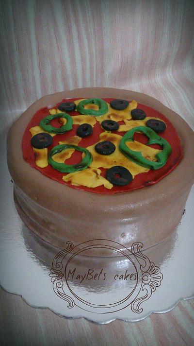 Pizza cake  - Cake by MayBel's cakes