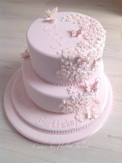 Butterflies and Flowers - Cake by helen Jane Cake Design 