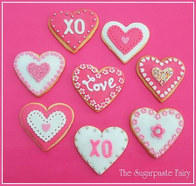 Valentines cookies - Cake by The Sugarpaste Fairy