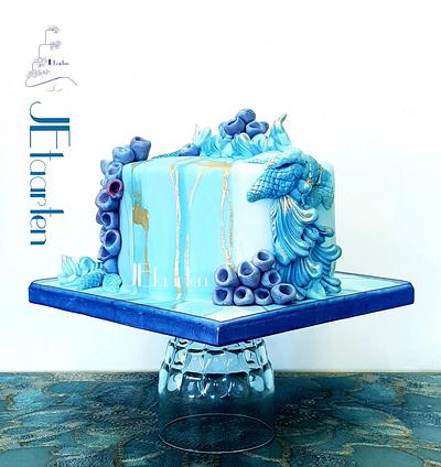 Monday blues - Cake by Judith-JEtaarten