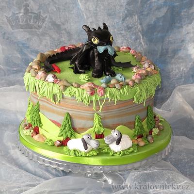 Toothless for Little Viki - Cake by Eva Kralova