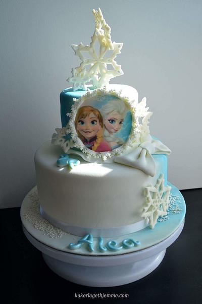 Frozen birthday cake - Cake by kakerlagethjemme