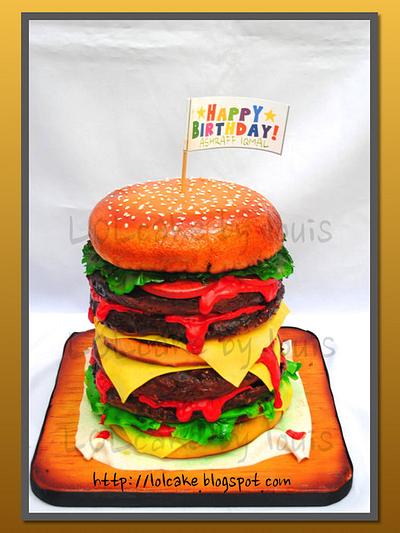 Big Mac Burger - Cake by Louis Ng