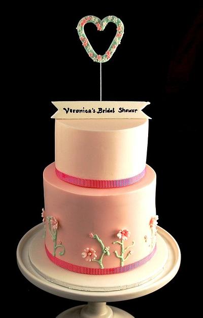 Veronica's Bridal Shower Cake - Cake by Zelicious