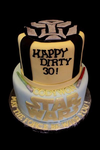 Transfomers and Star Wars colaboration! - Cake by Jewell Coleman