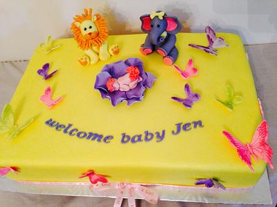 Baby shower cake - Cake by leolay
