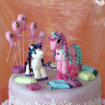 My little pony - pillow party - Cake by Eva Kralova