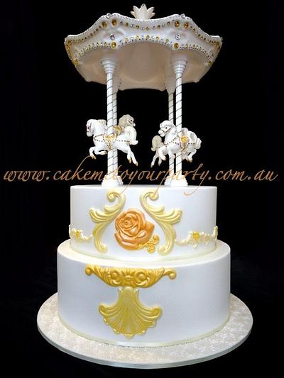 Swarovski Crystal Carousel Cake - Cake by Leah Jeffery- Cake Me To Your Party