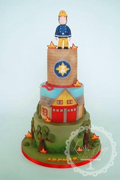 Fireman Sam Cake - Cake by Laura Davis
