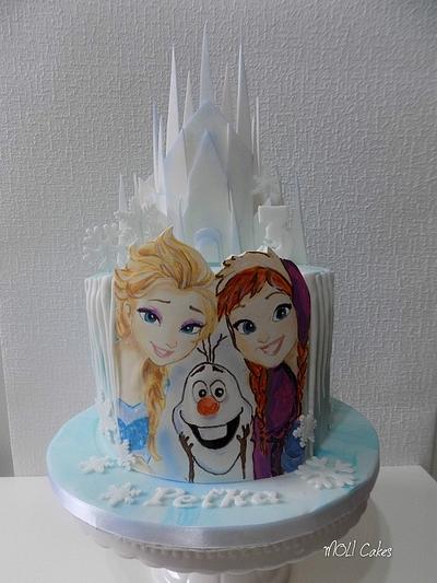Frozen hand-painted - Cake by MOLI Cakes
