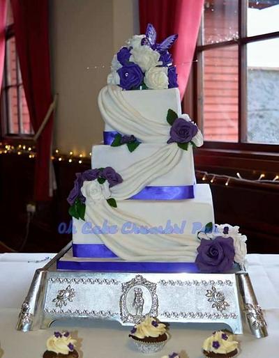 Drapes and Purple Roses  - Cake by Oh Cake Crumbs 