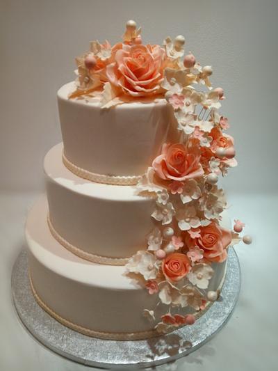 Wedding cake - Cake by Caracarla