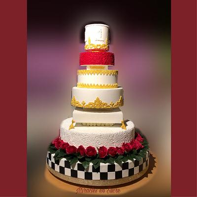 Modernwedding cake - Cake by miracles_ensucre