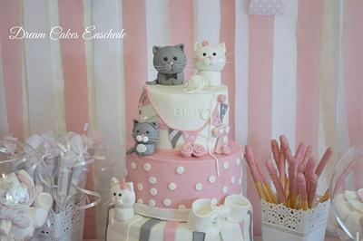 Kitty cat cake! - Cake by Dream Cakes Enschede